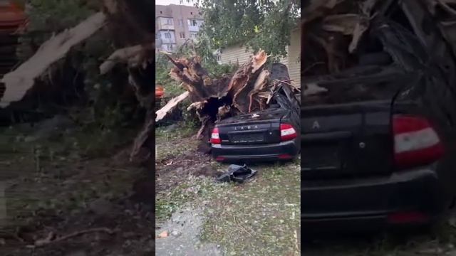 Ураган в Черкесске #ураганы #snow #weather