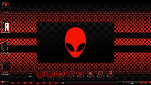 Pack de Personalizacion Alienware for Windows 7 (Red and Green)