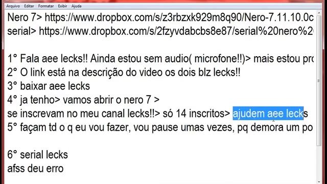 Como baixar e instalar o nero 7 + serial 2014