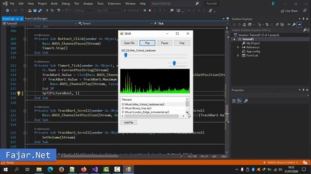 Tutorial 5 | How to Create Playlist Song With Listview | Simple Audio Player | Visual Studio 2019