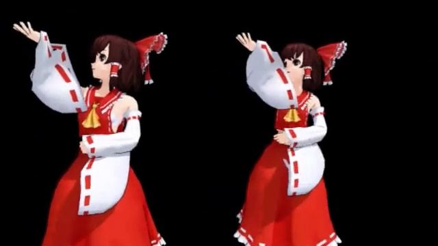 [MMD]Fukkireta- Reimu twins