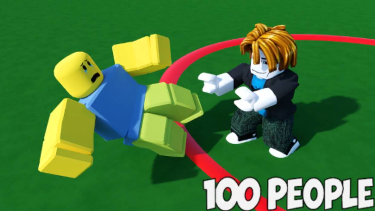 100 человек в одном круге!