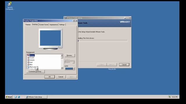 تنصيب Windows 2003 server بواسطة VMware