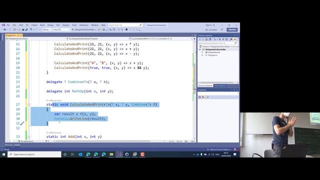 Introduction to C# Delegates and Lambdas (Continued)