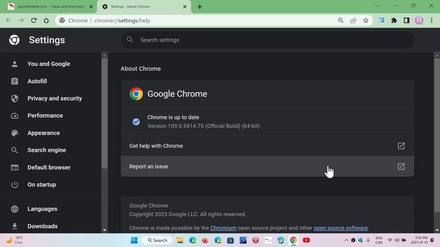 IMPORTANT Google Chrome 109 released with no front facing features 17 security fixes