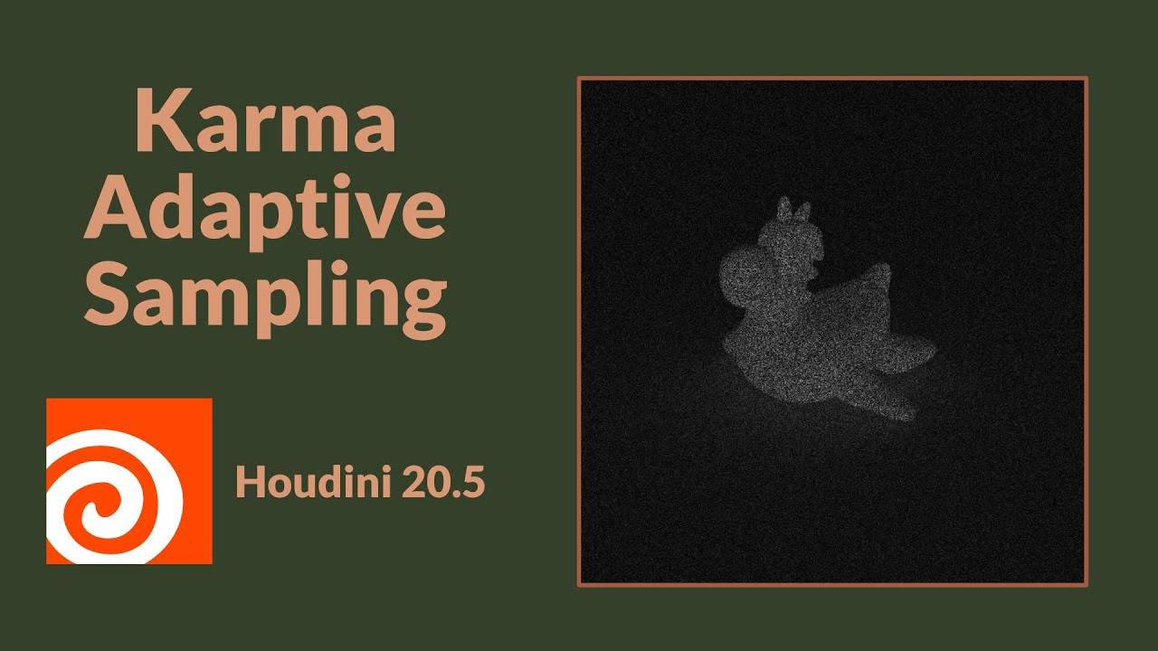 Adaptive Sampling in Karma XPU ｜ Houdini 20.5