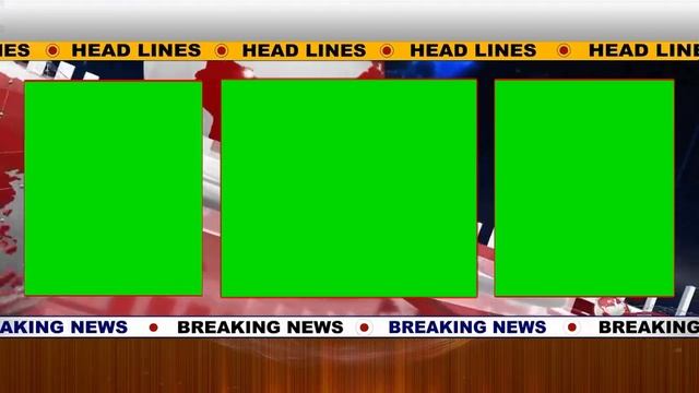 News Studio 3 Windows Screen Jacket | Breaking News | Head Lines | Green Screen | Copyright Free |