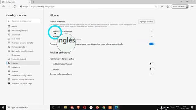 How to Change Language Settings in Microsoft Edge (English to Spanish)