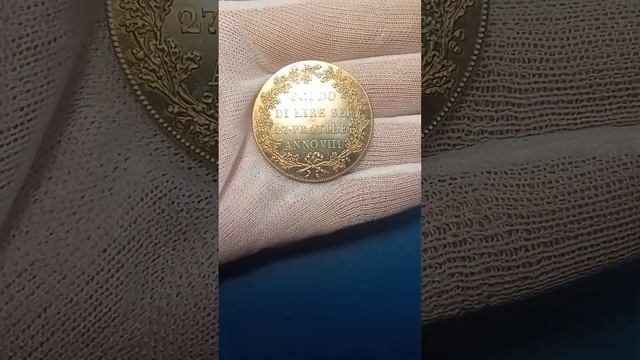 Цизальпинская республика 6 лир 1800 года. UNC.