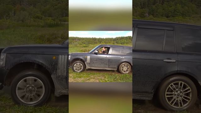 Спор УАЗ Патриот против Range Rover. Джиперы кинулись в брод.