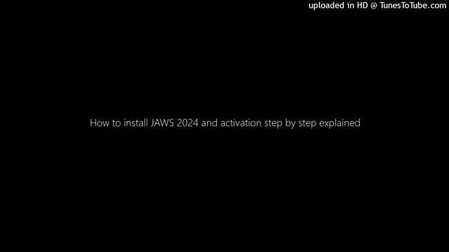 How to install JAWS 2024 and activation step by step explained