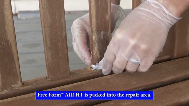 How To Repair a Rotted Wood Chair Using Free Form™ AIR Epoxy Dough