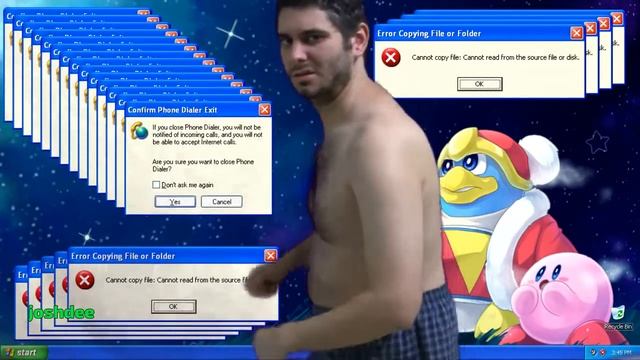 Bad Windows XP but its a greenscreen with Ethan from h3h3 dancing