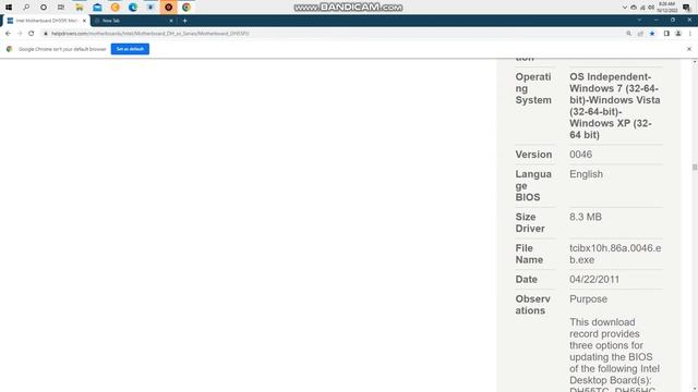 How to Update BIOS for Intel DH55PJ Mainboard 62011 ver48