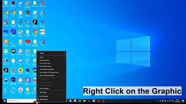 How To REMOVE Search Box GRAPHIC After Latest Windows 10 Update