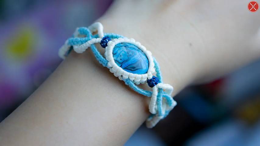 Macrame tutorial： A cutie mixed duo color bracelet ｜ Hướng dẫn thắt vòng tay phối 2 màu d