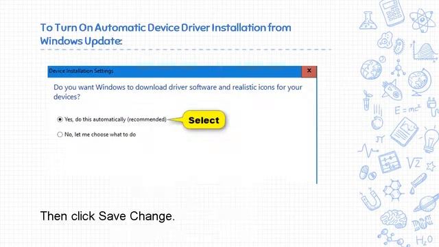 How to Turn On or Off Automatic Device Driver Installation in Windows 10