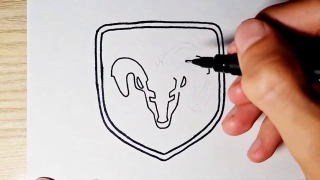 How to Draw a Dodge logo