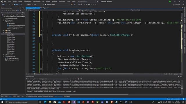 C# Hangman Tutorial UWP part2