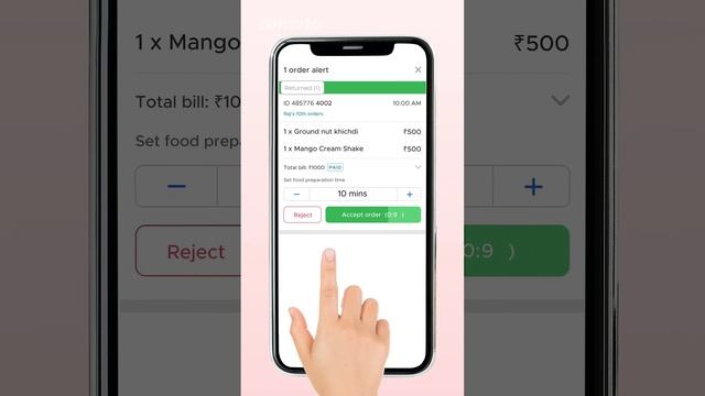 How to accept Orders on the Restaurant Partner App | Grow With Zomato