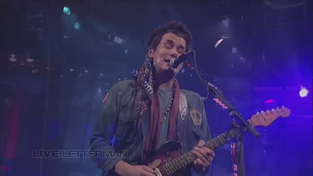 John Mayer - Slow Dancing In A Burning Room (Live on Letterman)