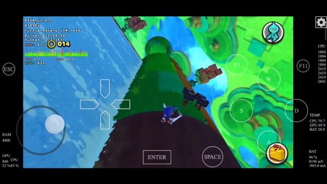 Sonic Lost World PC ANDROID Mobox Win Xiaomi11T Pro 12/256 Snapdragon 888 Test Gameplay