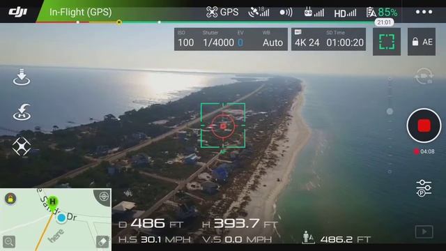 DJI Mavic Pro screen video