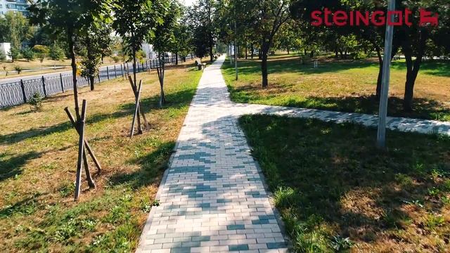 Тротуарная плитка Steingot на улице Маршала Катукова