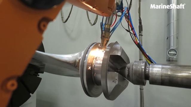 Laser Cladding of propeller blade bearing