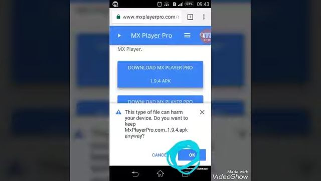 How to download MX Player Pro For Free.