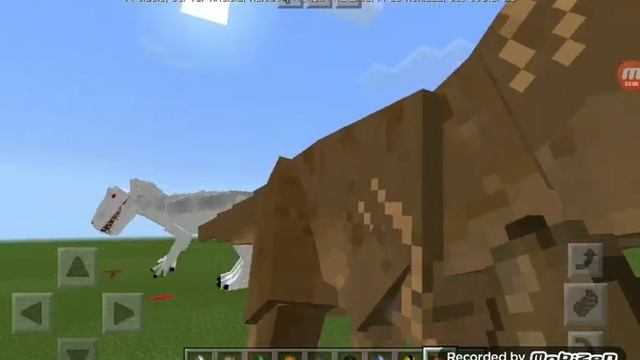 Minecraft pe addon dinosaur