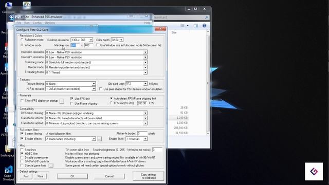 CARA SETTING GRAFIK HD EMULATOR EPSXE / EMULATOR PS 1