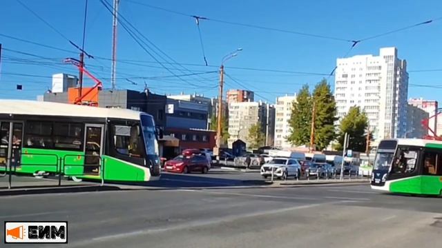 В Челябинске обкатывают новые трамваи 71-623.