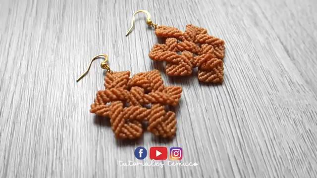 Nudo Chino 🧶 Como hacer un aretes de hilo ｜ diy tutorial paso a paso ● macrame earrings 306