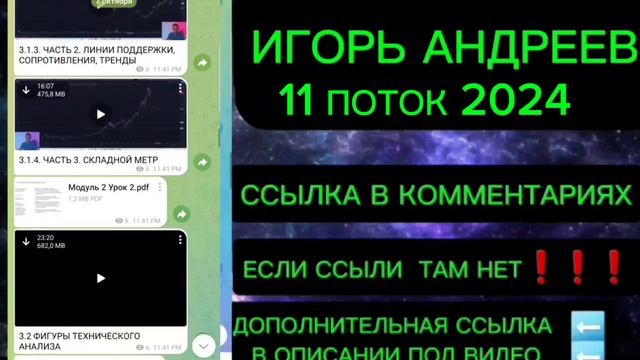 Слив курса Игорь Андреев 2024 Обучение от 11 поток Игорь Андреев Волновой анализ