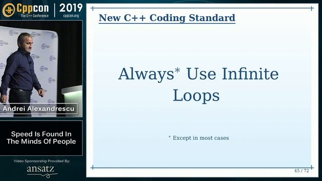 Sorting Algorithms: Speed Is Found In The Minds of People - Andrei Alexandrescu - CppCon 2019