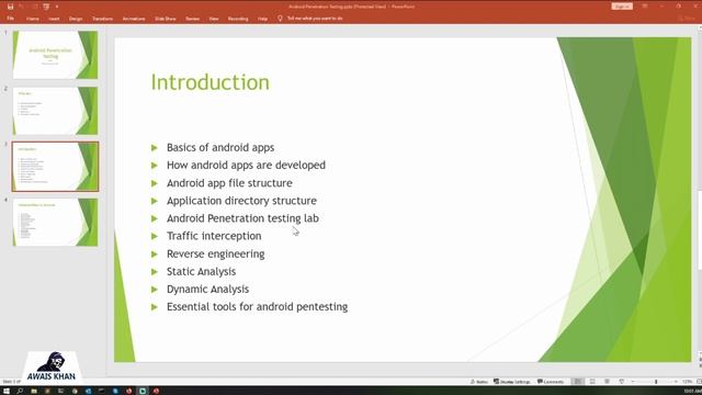 Course Content | Android Penetration Testing | Awais Khan