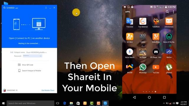 How To  Use Shareit On PC 2017