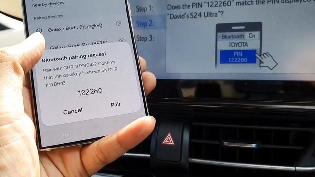 Toyota CHR 2023: How to Pair/Connect an Android Phone (Bluetooth)
