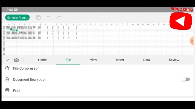 Tutorial no.2 Excel on Android Mobile(File Section)