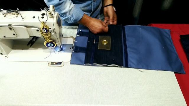 Как сделать сумку для ручной  тележки на колесах из джинсов своими руками полный мастер класс. DIY.