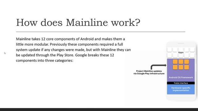 Android Framework - What is Project Mainline module in Android