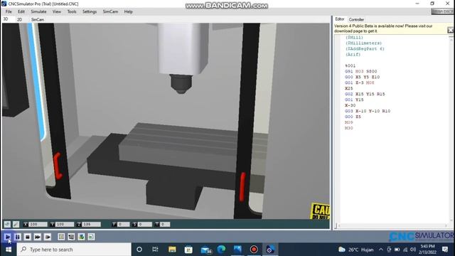 Belajar milling pada CNC simulator pro | Langkah membuat radius