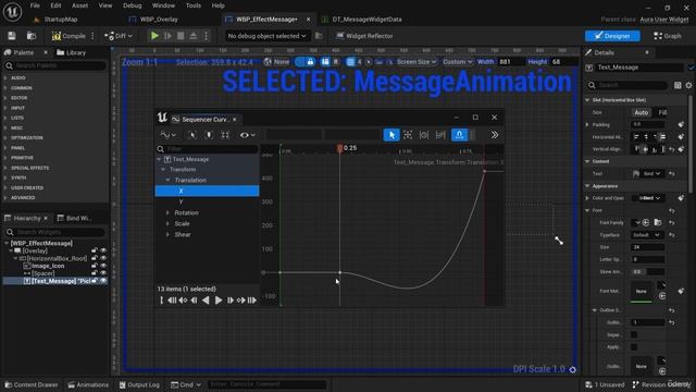 13. Animating the Message Widget