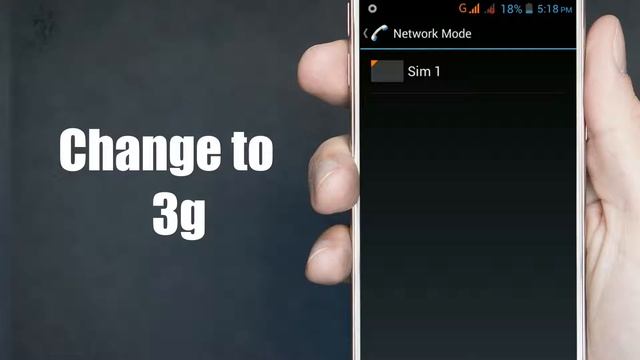 How To Change Network Mode 2g/3g/4g 2018