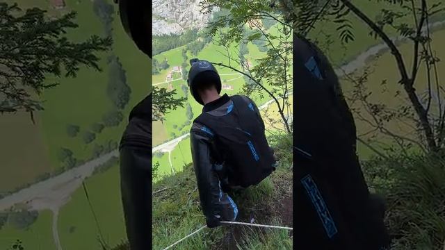 Новый выход для BASE Jump в вингсьюте в Швейцарии