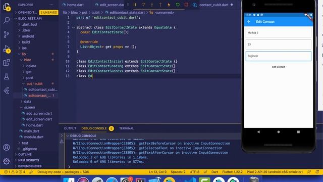 @5 Flutter Rest API & Bloc Pattern[Edit & Delete Data]