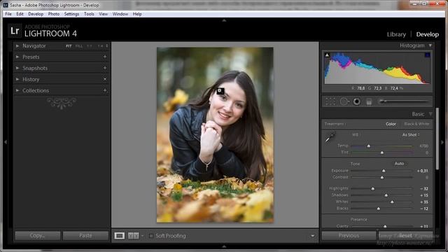 Light room - Быстрый старт. Урок №9. Пример обработки. Осенняя фотография. (Евгений Карташов)
