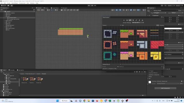 Unity 2D FAQ Как рисовать с помощью TilePalette