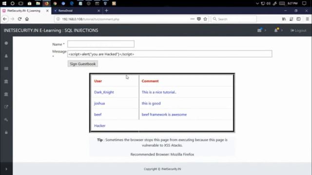 Android phone | XSS Stored + Browser Exploitaion = Android Attack | Educational Video